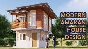 Floor plans and interior design. Low Budget House 2 Storey Modern Amakan House Design With Balcony 60 Sqm Youtube