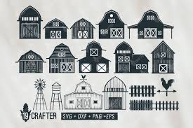 Black And White Barn Clipart Png Pin Di Fun Crafting With Svg Dxf Png Eps File