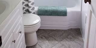 Ideal for small format ceramic, mosaic, porcelain and most gauged stone tile on walls or floors, acrylpro may be used in areas with intermittent water exposure such as tub surrounds and. Remodelaholic Bathroom Redo Grouted Peel And Stick Floor Tiles