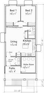 Triplex House Plan For Narrow Lot Stacked Units In 2021 Town House Plans How To Plan House Plans