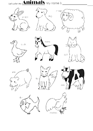 Animals Color Color Activities Learn Portuguese Coloring Pages