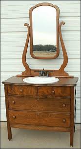 Paint To Order 1920 S Vintage Oak Serpentine Dresser With Mirror Keyholes Casters A Show Stopper In Beaut Vintage Cond Pick Your Color Antique Bathroom Vanity Dresser Sink Dresser Sink Vanity