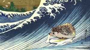 Hedgehog Art Through The Agesukiyo E Hedgehog Art Art Through The Ages Art