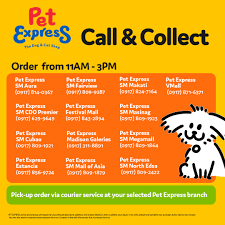 Opening hours for express branches. Pet Express On Twitter These Pet Express Branches Are Still Accepting Orders Thru Call Collect Call Us From Monday To Sunday 11am To 3pm Https T Co Qfpokiezgq
