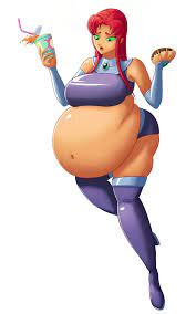 Starfire by thickerwasp | Body Inflation | Know Your Meme