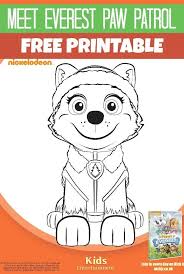 Gund paw patrol everest in signature snow rescue uniform for ages 1 and up, 6. Meet Everest Paw Patrol Printables On Dvd This Summer