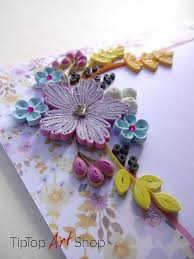Unique Handmade Quilling Greeting Card Made With Great Attention To The Detail From Quality Mat Quilling Designs Paper Quilling Designs Paper Quilling Flowers