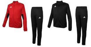 Details About Adidas Youth Condivo 18 Training Suit Set Soccer Black Red Shirts Pants Cf3685
