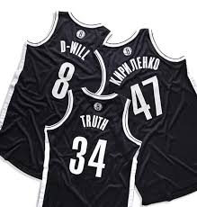 Brooklyn Nets Nickname Jerseys Sports Uniforms Brooklyn Nets Jersey