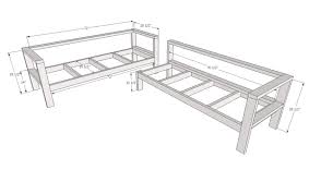 Diy backyard projects for outdoor beauty: One Arm 2x4 Outdoor Sofa Sectional Piece Ana White