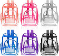6 mochilas transparentes de 17 pulgadas a granel para la escuela y niños,  bolsa transparente para estudiantes, bolsa trasera grande y resistente para  ...