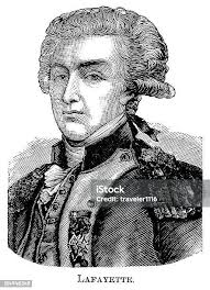 Gilbert Du Motier Marquis De Lafayette French Aristocrat Military Officer  Stock Illustration