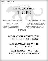 Your Chinese Zodiac Profile Tiger Chinese Astrology