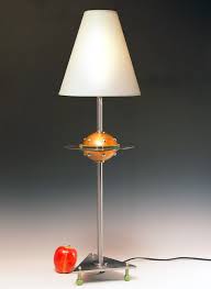 Retro Table Lamp Flying Saucer Atomic Modern Bare Bulb Space Age Lamp Art Steam Punk Industrial Handma Retro Table Lamps Retro Lighting Mid Centry Modern