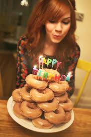 Happy Birthday Birthday Cake Similar Foods Skunkboy Blog It Was A Very Happy Birthday Birthday Morning Donut Birthday Cake Birthday Donuts