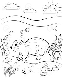 Free, printable coloring pages for adults that are not only fun but extremely relaxing. Coloring Page Outline Of Cute Cartoon Beaver Swimming Under Water Vector Image With Nature Background Coloring Book Of Forest Wild Animals For Kids Royalty Free Cliparts Vectors And Stock Illustration Image 149512102