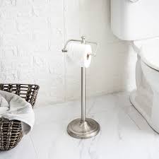 Opens in a new tab. Better Homes Garden Satin Nickel Standing Toilet Paper Holder Walmart Com Walmart Com