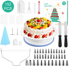 25 99 152pcs Plateau Tournant De Gateau Kit De Patisserie Plateau Tournant De Gateau Professionne Decoration Gateau Decorations De Gateaux Patisserie