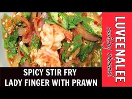 You can use store bought dumpling wrappers as well. Spicy Stir Fry Okra Lady Finger With Prawn Luveena Lee