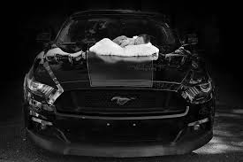 Mustang Car With Newborn Newborn Photography Boy Newborn Baby Photos Baby Boy Newborn Pictures
