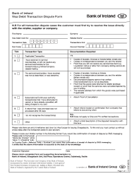 So, if you every comes across any fraudulent transaction, you should immediately report this to the bank. Bank Of Ireland Transaction Dispute Form Fill Out And Sign Printable Pdf Template Signnow