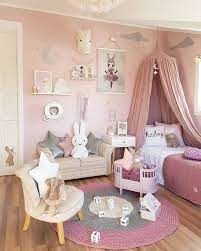 Even though less common, blue can also be a beautiful color choice. 35 Adorable Nursery Design And Decor Ideas For Your Little Ones In 2021 Baby Girl Room Decor Baby Room Decor Girl Bedroom Decor
