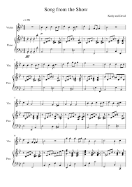 Christmas music the christmas song also reffered to as chestnuts roasting on and open fire. Song From The Show Grade 2 Violin Exam 2016 19 C1 Sheet Music For Piano Violin Solo Download And Print In Pdf Or Midi Free Sheet Music Musescore Com