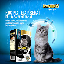 Gambar ilustrasi kucing dan susu. Susu Kucing Koneko 200gr Cat Milk Japan Licensed Kitten Adult Cats Shopee Indonesia