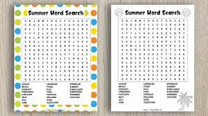 We here collect 35 free printable summer word search pdf or images in 3 different difficulty levels: Free Printable Summer Word Search The Artisan Life