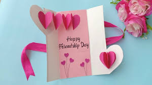 I just know this is going to make my friend's day. How To Make Friendship Day Card Handmade Easy Card Tutorial Youtube