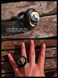 Knoop Ringen 3 25 Gemaakt Van Recycle Fietsband En Knopen Buy Online Bekenkleur Handgemaakt Handmade Black Zwart Brown Bruin Sieraden Ring Bruin