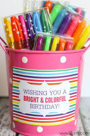 Birthday Gift For Teacher Cute Art Supplies Birthday Gift Idea With Free Prints Lilluna Com A Fun Idea That Birthday Gifts For Sister Teacher Birthday Gifts Coworker Birthday Gifts