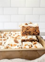 Beat all ingredients in mixer on high speed for 2 minutes. Chocolate Chip Carrot Cake Recipe Recipe Girl