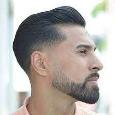 Taper Fade With Brush Back And Beard Beard Styles Short Classic Mens Hairstyles Mens Hairstyles Short