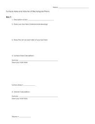 Surface Area And Volume Of Rectangular Prisms Activity Lab Rectangular Prisms Teaching Geometry Surface
