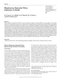 This project is supported by bloomberg philanthropies and the stavros niarchos foundation (snf). Pdf Respiratory Syncytial Virus Infection In Cattle
