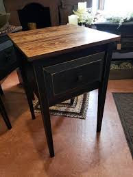 Farmhouse End Table Country End Table Box Tables Primitive End Table Tablewithdrawer Primitivetable Endtab Rustic End Tables Farmhouse End Tables End Tables
