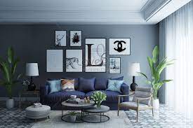 Livingroom interior wall mock up with pink velvet sofa and pillows on light beige wall background with free space on right. Modern Living Room Background Images Novocom Top