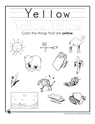 Color Yellow Worksheet Woo Jr Kids Activities Color Worksheets Color Activities Preschool Colors