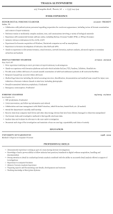 forensic examiner resume sample