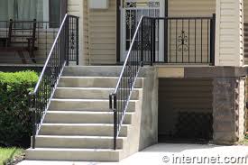 Check spelling or type a new query. Wood Porch Concrete Steps Steel Railing Combination Interunet