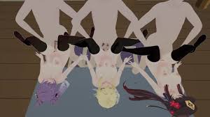 [MMD]刻晴荧胡桃正常位