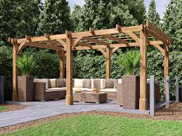 Aluminum pergola creates a pleasant terrace retreat where one can enjoy fresh air and yet be shielded from the elements such as wind, direct sunlight or rain in the backyard of your home or business space. Artemis Wooden Pergola Garden Canopy Plants Frame W5m X D3m W16 6 X D10 Ebay