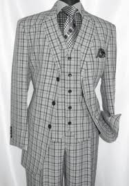 To dress like a man from the 1920's you will need the. 3 Button 3 Piece Suit Mens Grey Plaid 1920s Fortino 5802v6