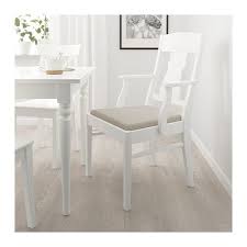 Learn about our white glove delivery. Ingatorp Armchair White Nordvalla Beige Ikea In 2020 Ikea Dining Table Comfy Living Room Furniture World Market Dining Chairs