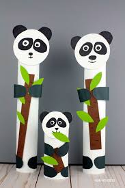 Paper Roll Panda Craft Easy Zoo Animal Craft For Kids Panda Craft Animal Crafts For Kids Animal Crafts