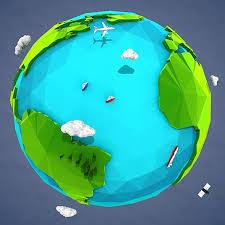 Lowpoly Earth Low Poly 3d Models Low Poly Art Earth