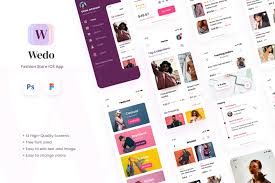 Adobe® after effects® and premiere pro® is a trademark of adobe systems incorporated. Wedo Fashion Store Ios App Design Ui Template In Ux Ui Kits On Yellow Images Creative Store