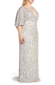 Mac Duggal Sequin Cape Sleeve Evening Gown Plus Size Nordstrom In 2021 Evening Gowns With Sleeves Plus Size Evening Gown Long Dress Fashion