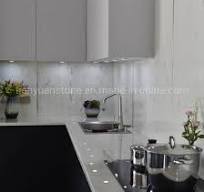 White Nano Crystal Glass Artificial Stone Slab for Counter ...